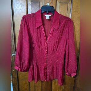 Elegant Red Women's Top
